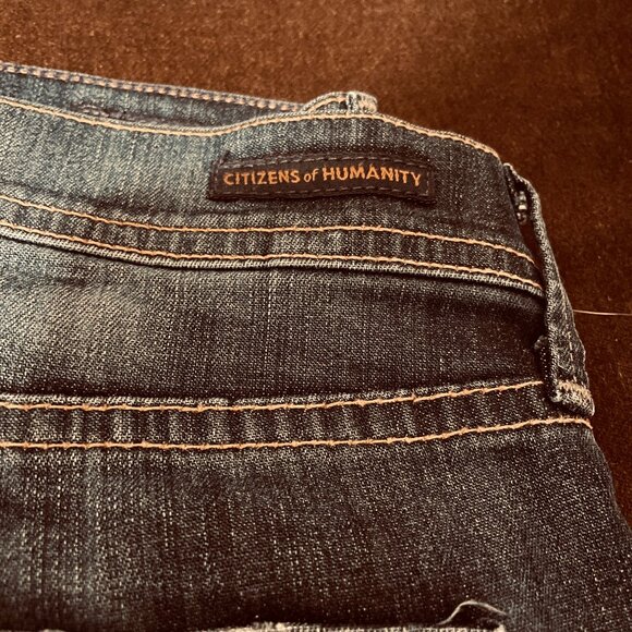 NWOT Citizens of Humanity Denim Dani Cropped Straight Leg Cuffed Jeans Size 31 - Picture 3 of 10